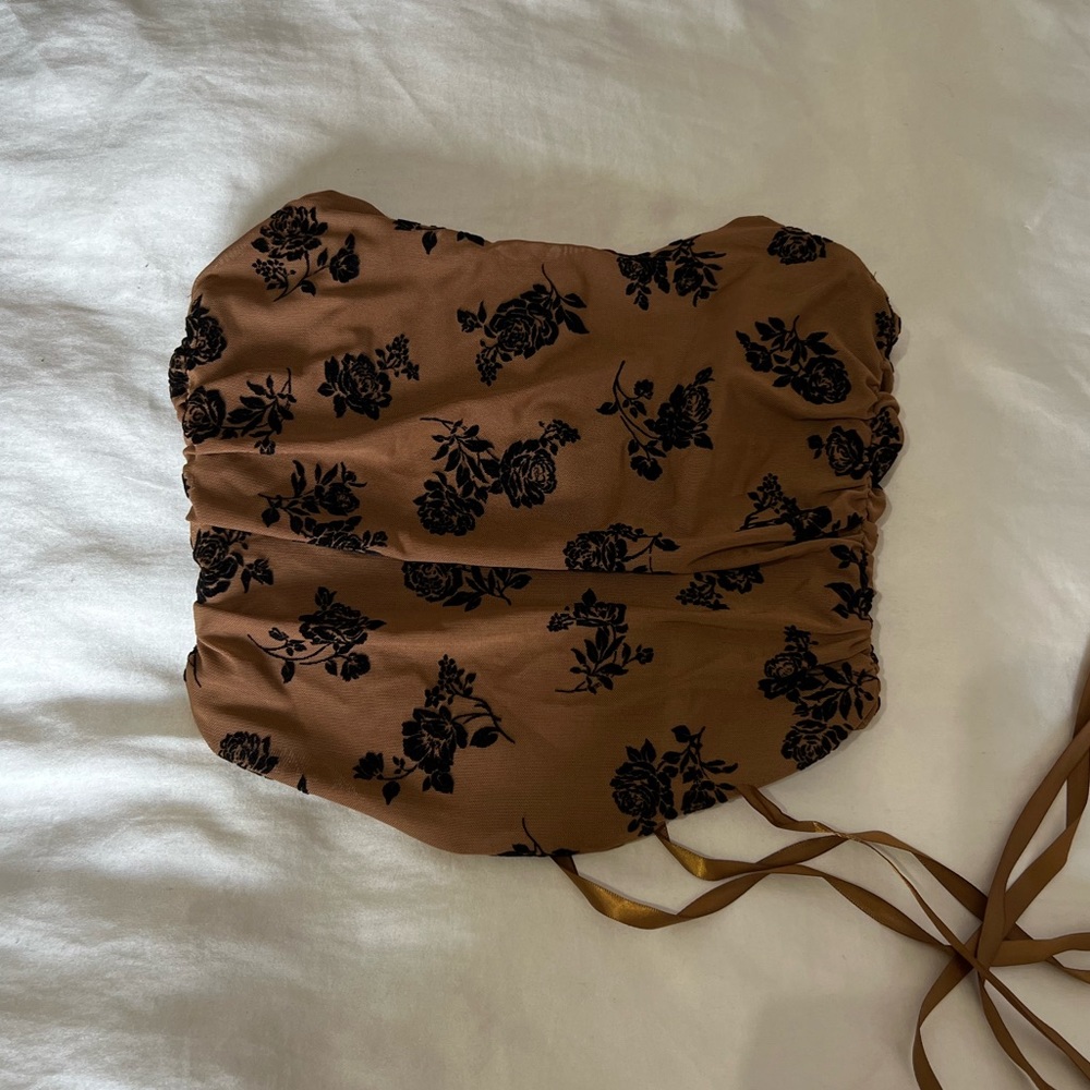Rose corset top
